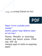 Nasusuri Ang Tauhan at Pangyayari Sa Kuwento Worksheet