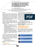 AMELIORER LA RENTABILITE ECONOMIQUE DâUNE RAFFINERIE VIA LâINSTALLATION DâUNE UNITE COMMERCIALE DE CAPTAGE ET DE COMPRESSION DE CO2.