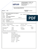 Nota de Débito: Reserva: Vencimento Previsto