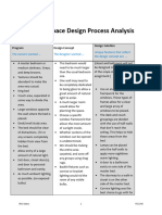 Design Process Analysis