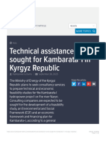 Technical Assistance To Be Sought For Kambarata 1 in Kyrgyz Republic - Hydropowe