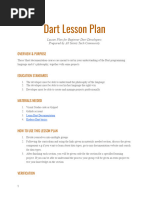 Dart Lesson Plan