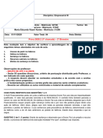 TAREFA AVALIATIVA 3 - 2020-2 - EMPRESARIAL III - BIMESTRE 2 - Documentos Google