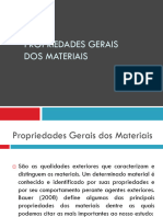 Aula 0 - Propriedades Gerais Dos Materiais