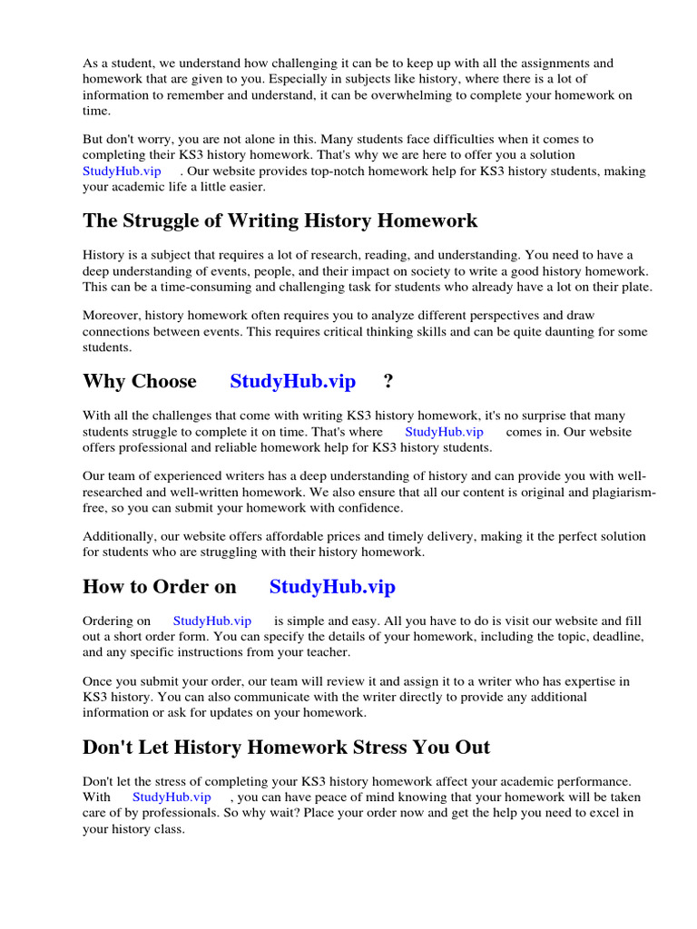 Homework Help Ks3 History | PDF | Homework | Facebook