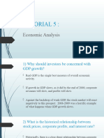 Tutorial 5:: Economic Analysis