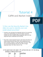 CAPM and Market Index: Tutorial 4