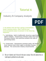 Tutorial 6: Industry & Company Analysis