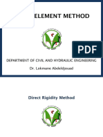 Finite Element Method - Direct Rigidity Method