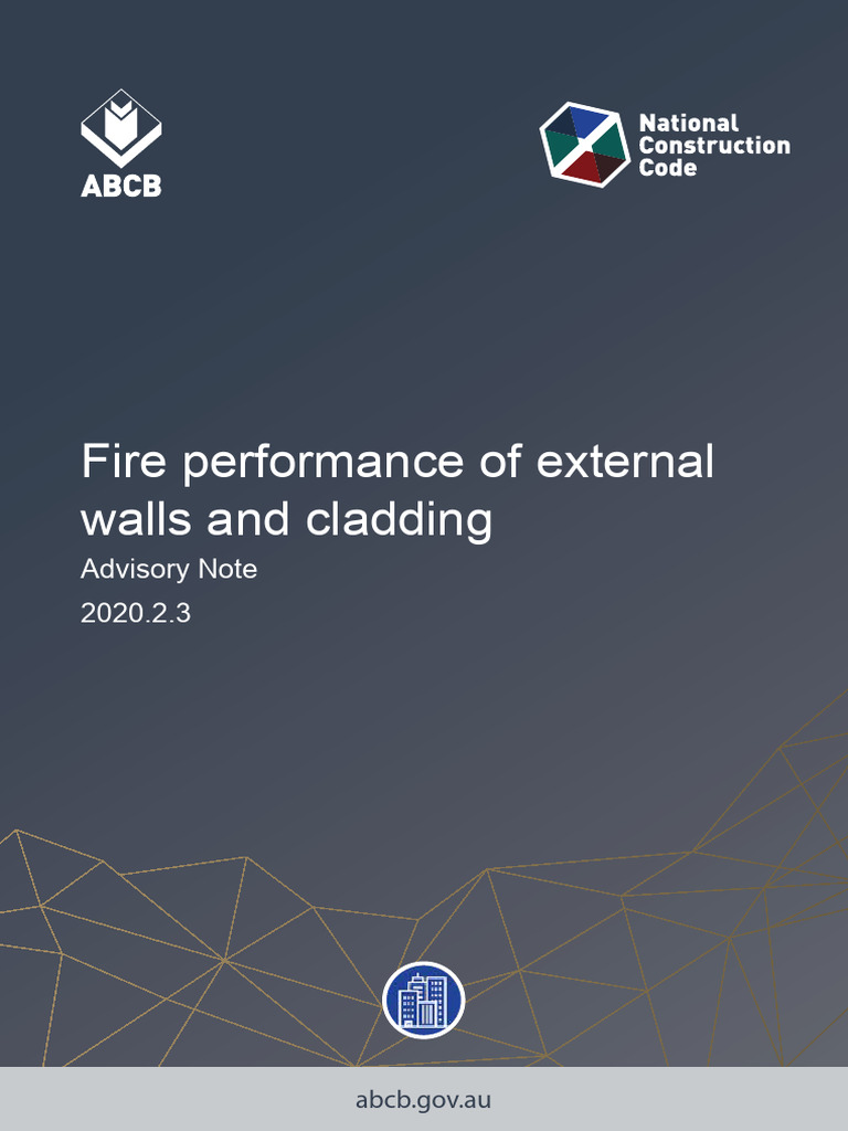 Advisory Note Fire Performance External Walls Cladding | PDF | Fire ...