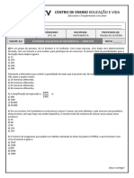 Teste de Matematica - 3 Ano