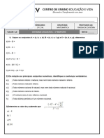 Atividade Avaliativa 1 Ano