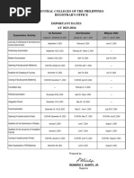 Important Dates AY 2023 - 2024