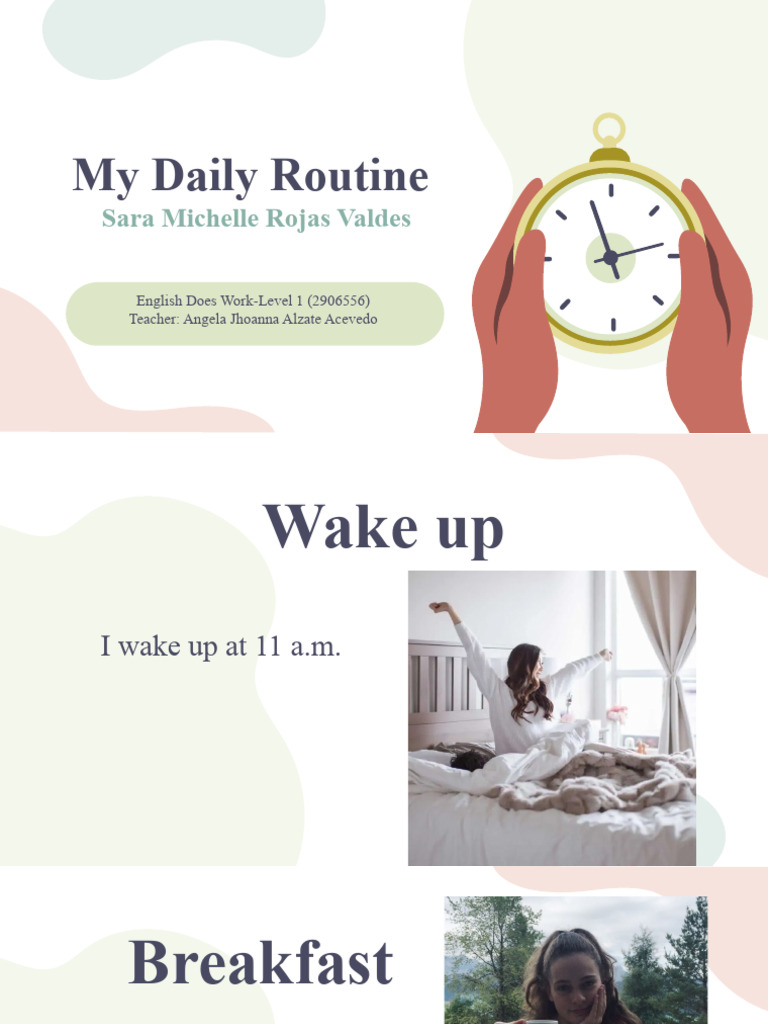 Daily Routine and Time Expressions | PDF