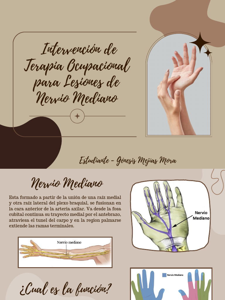 Intervención en Lesiones del Nervio Mediano | PDF | Síndrome del túnel