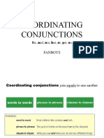 Coordinating Conjunctions Fanboys Writing Creative Writing Tasks - 99941