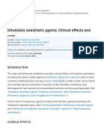 Inhalation anesthetic agents- Clinical effects and uses - UpToDate