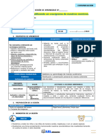 5° Grado. Nos Presentamos SESION. SE COMUNICA