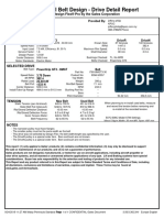 Industrial Belt Design - Drive Detail Report: Design Flex® Pro by The Gates Corporation