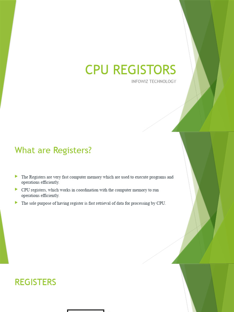 Cpu Registors | PDF