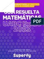 Guía Resuelta UABC ExIES 2023 - Matemáticas
