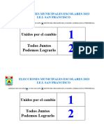 Cedula de Votacion 2023