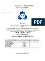 Đại Học Quốc Gia Tp Hồ Chí Minh Đại Học Bách Khoa: Bài Tập Môn Lịch Sử Đảng Cộng Sản Việt Nam