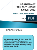 Diseminasi Hasil To UKDiKI Tahun 2012