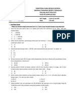 SOAL PAT MATEMATIKA GENAP