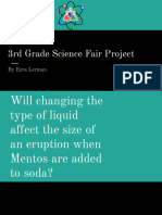 Ezra 3rd Gr Science Project