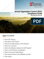 Service Organization Control (SOC) Compliance Guide: Technology Risk Services