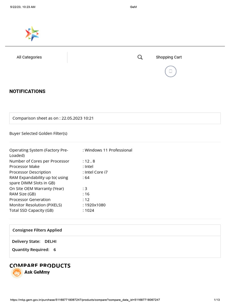 New GeM Price For 6 Desktop PDF Solid State Drive Electronics