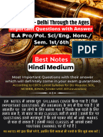 DELHI THROUGH The AGES (HINDI)