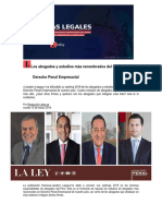Mejores abogados y más destacados de Perú de La Ley.pe