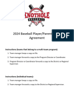 2024 Knothole Player-Parent-Team Agreement