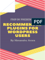 Recommended Plugins For WordPress User Ebook Will Always Help You