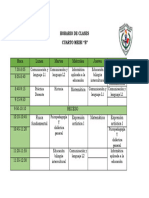 Horario de Clases