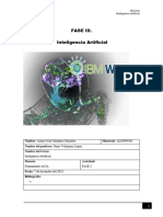 Fase III. Alplicacion de La Inteligencia Artifical