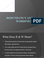 Redundant Sentence Corrections Guide | PDF