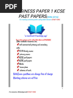 Business Paper 1 Kcse Past Papers