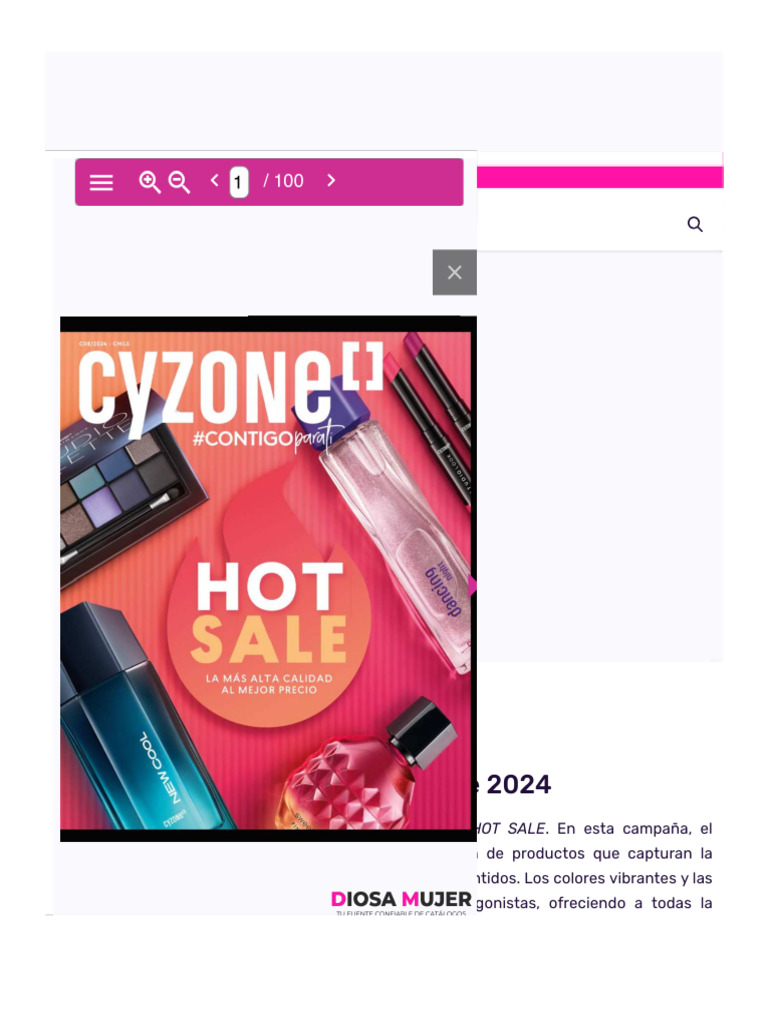 Cyzone Campaña 8 2024 Chile Catálogo Digital Diosa Mujer | PDF