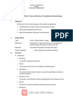 Semi Detailed Lesson Plan Reality Therapy