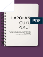 Laporan Guru Piket Bukti Dukung PMM