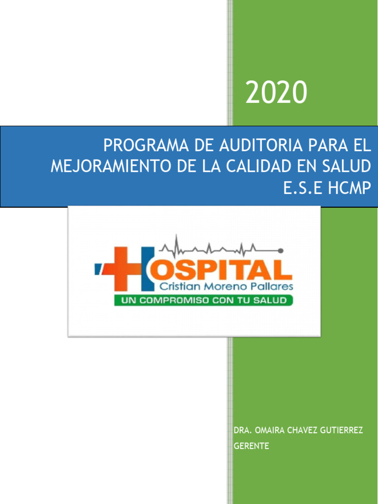 Auditoría para Mejorar Calidad en Salud | PDF | Calidad (comercial ...