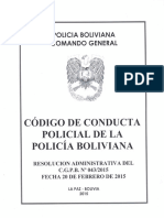Od-30 Codigo de Conducta Policial de La Policia Boliviana