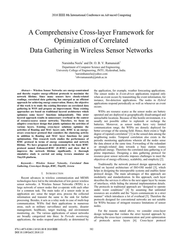 1-NARSIMHA-IACC 2016 Paper | PDF | Wireless Sensor Network | Computer ...