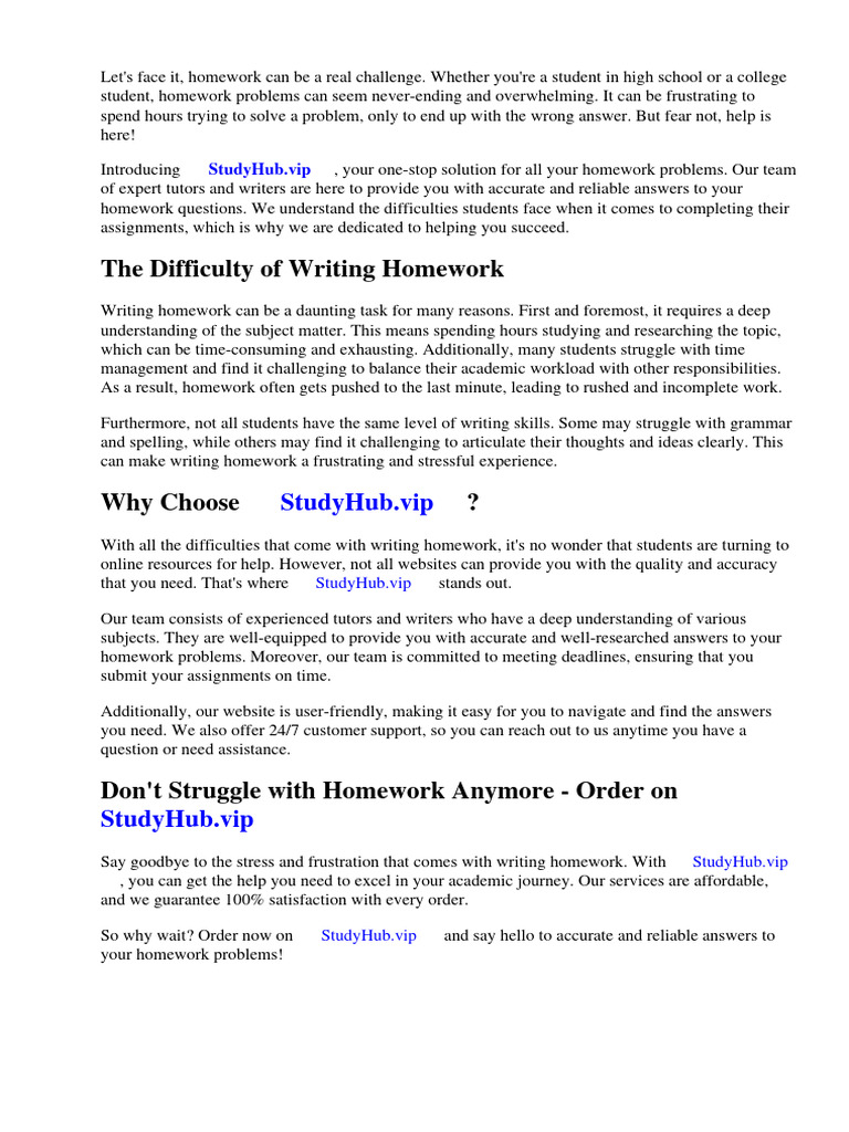 Answers To Homework Problems | PDF | Mathematics | Homework