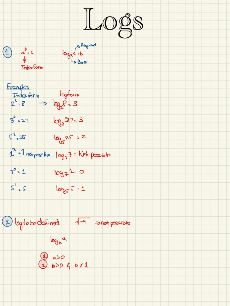 Logs | Download Free PDF | Elementary Mathematics | Discrete Mathematics
