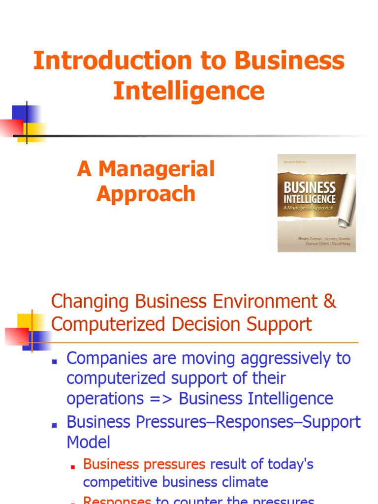 Business Intelligence Slides | PDF | Business Intelligence | Data Warehouse