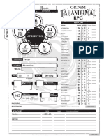Ordem Paranormal - Ficha de Personagem Editável maneira